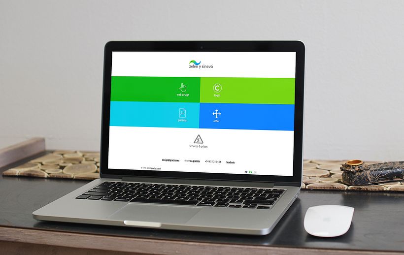 Logotipo + sitio web + tarjetas de visita 0