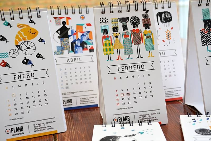 Diseño de Calendarios 2018 con mis ilustraciones. -1