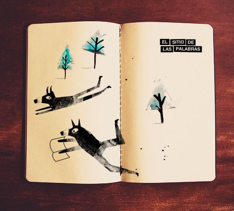 Ilustraciones para la web de Mar Benegas  "El sitio de las palabras" -1