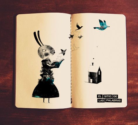 Ilustraciones para la web de Mar Benegas  "El sitio de las palabras" 0