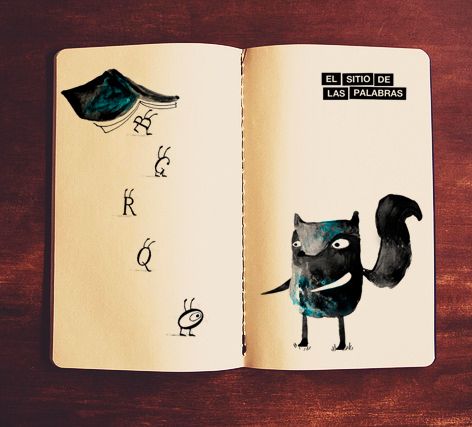 Ilustraciones para la web de Mar Benegas  "El sitio de las palabras" 2
