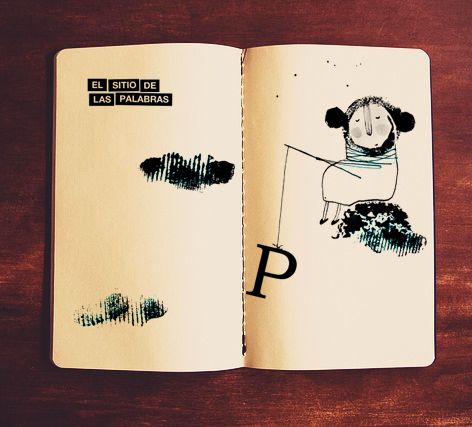 Ilustraciones para la web de Mar Benegas  "El sitio de las palabras" 3
