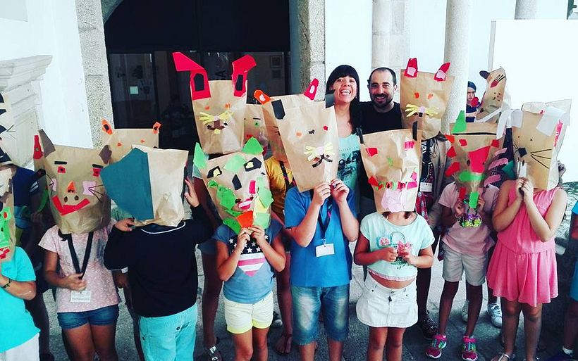 Taller "Máscaras" dictado en Amarante, Portugal. -1