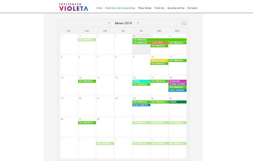 Diseño de www.territoriovioleta.com 2