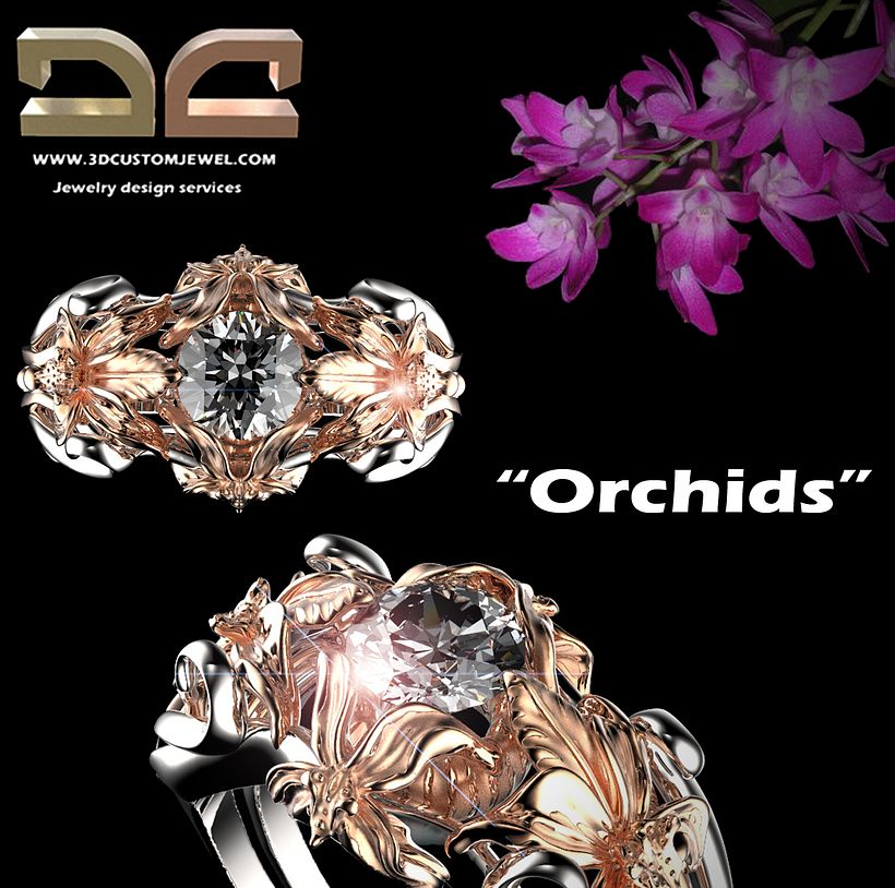 Orchids ring -1