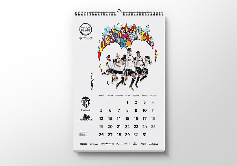 Calendario Asindown Valencia CF 2018 2