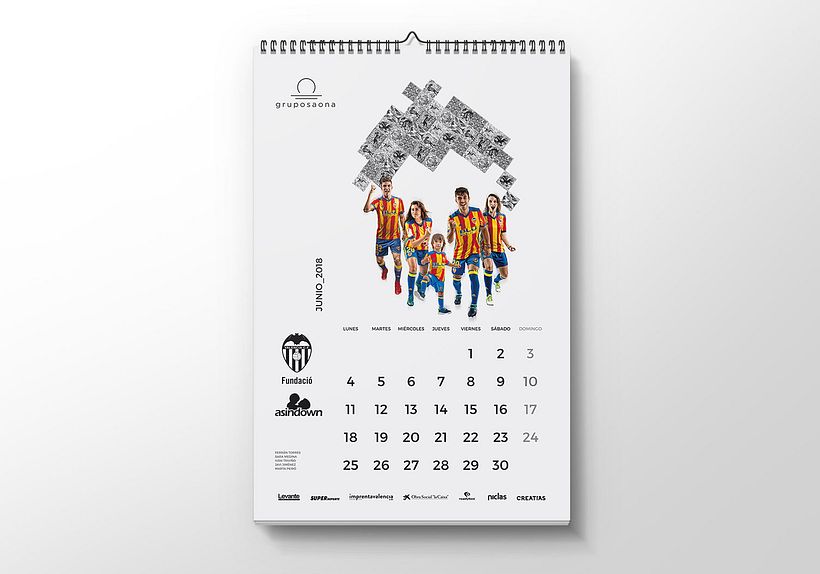 Calendario Asindown Valencia CF 2018 5