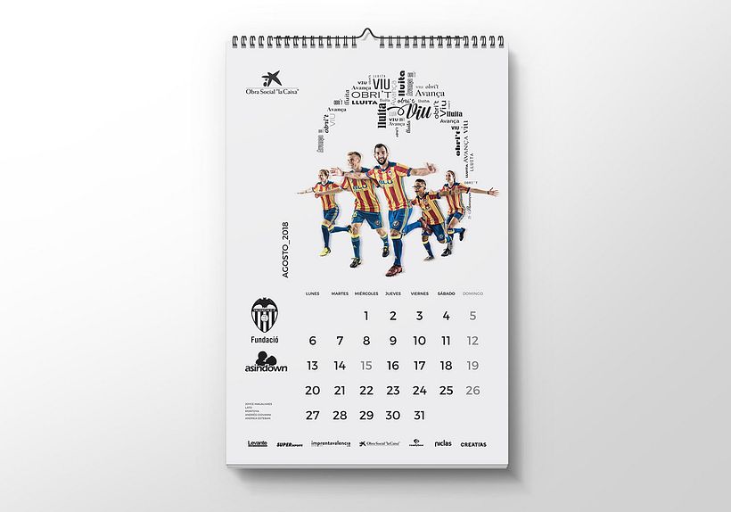 Calendario Asindown Valencia CF 2018 7
