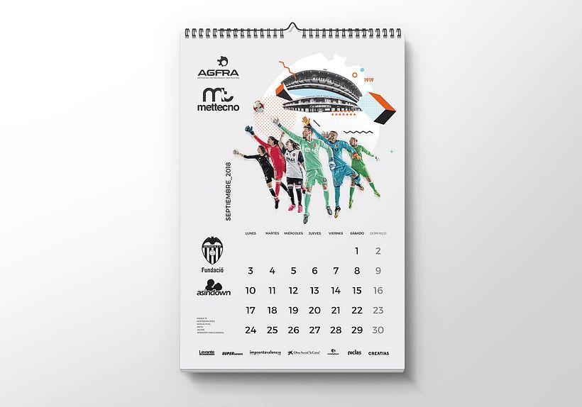 Calendario Asindown Valencia CF 2018 8