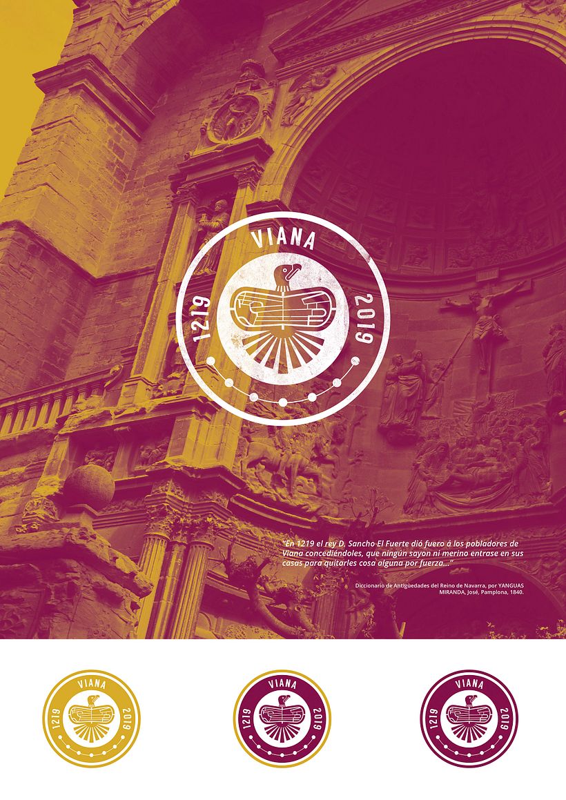 Concurso Logotipo VIII Centenario Fundación de Viana 1.219-2.019 1
