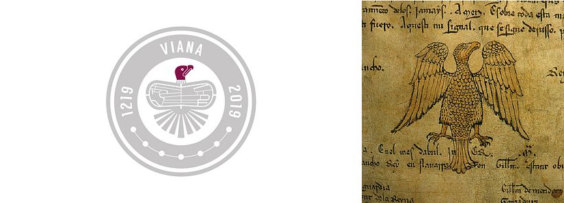Concurso Logotipo VIII Centenario Fundación de Viana 1.219-2.019 3