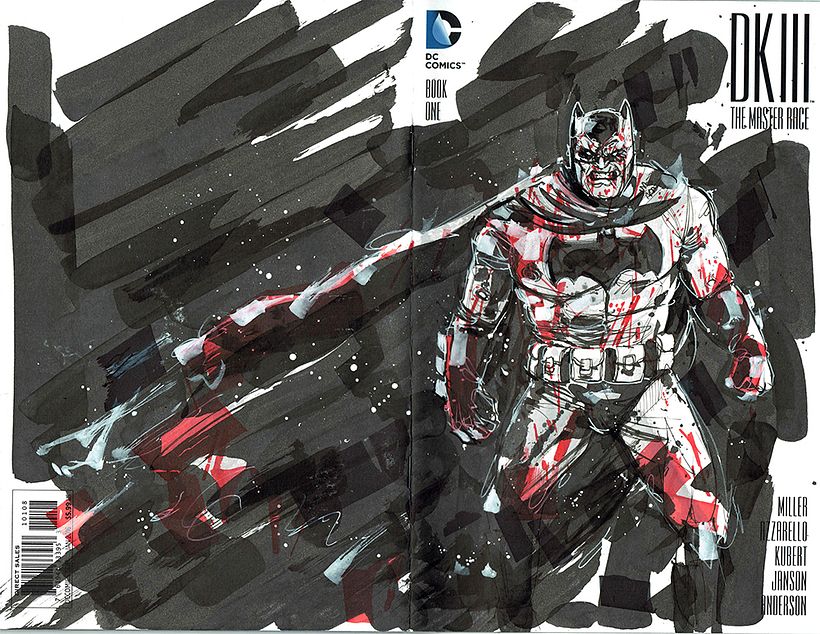 Batman DKIII Cover ink -1