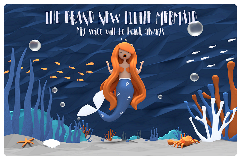 LOWPOLY SCENE-THE BRAND NEW LITTLE MERMAID 0
