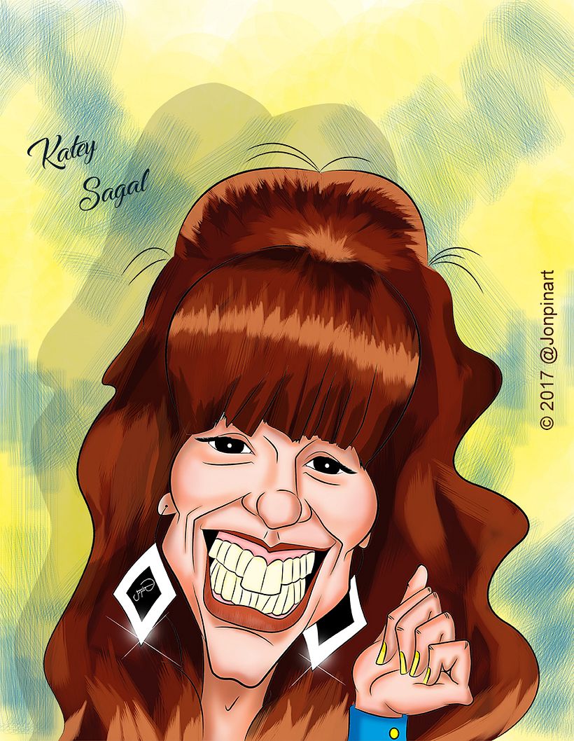 katey sagal caricature -1