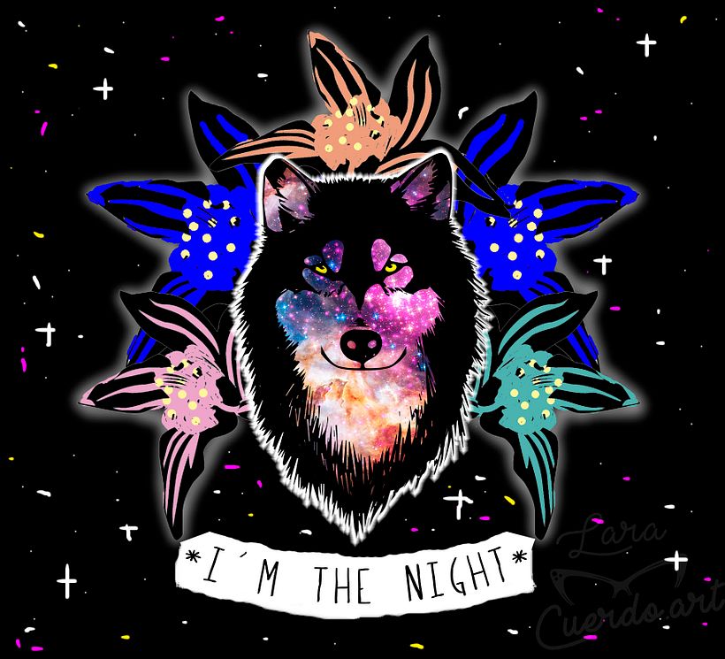 Print y mockup "I´m the night" 0