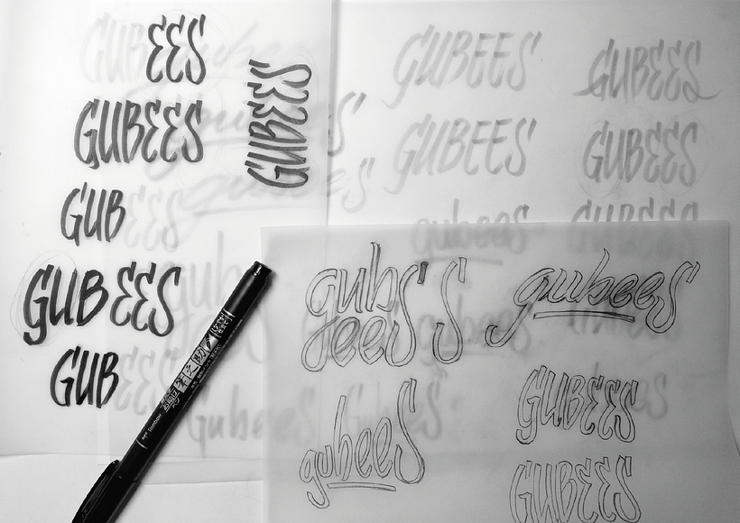 Diseño de logotipos caligráficos / Pablo Lozano / Text: GUBEES 10