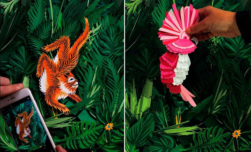 Tipografía y papercraft con sabor tropical 3
