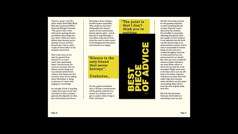 Things & Stuff: Una pequeña zine que servirá de carta de presentación como diseñador. 6