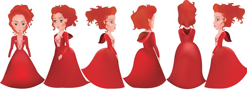 Diseño de Personajes Caperucita Roja -1