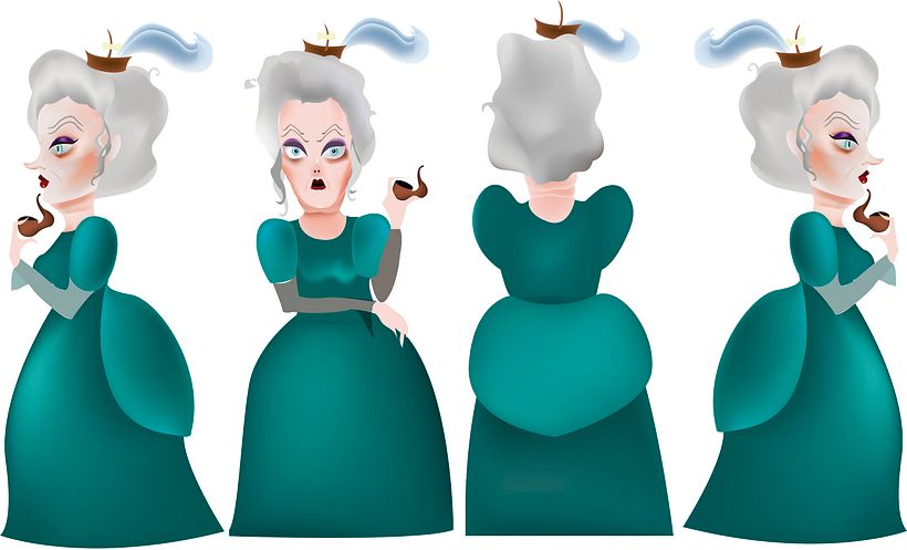 Diseño de Personajes Caperucita Roja 1