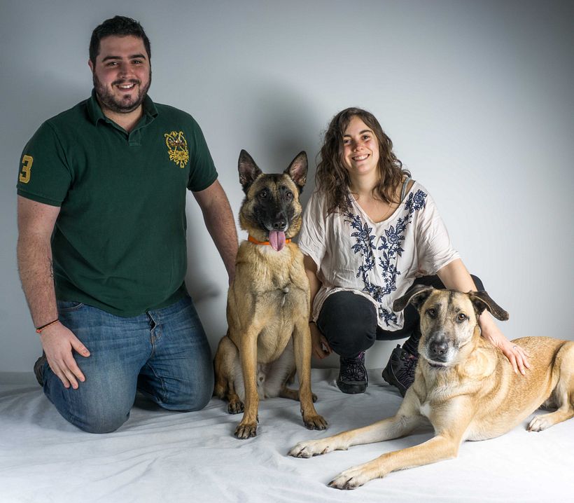 People and Dogs in studio 9