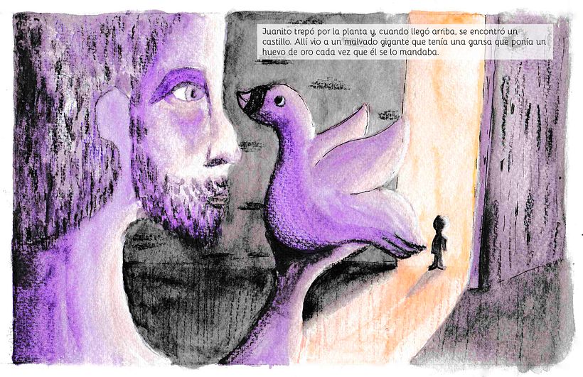Juanito y las habichuelas mágicas | ilustración infantil 0