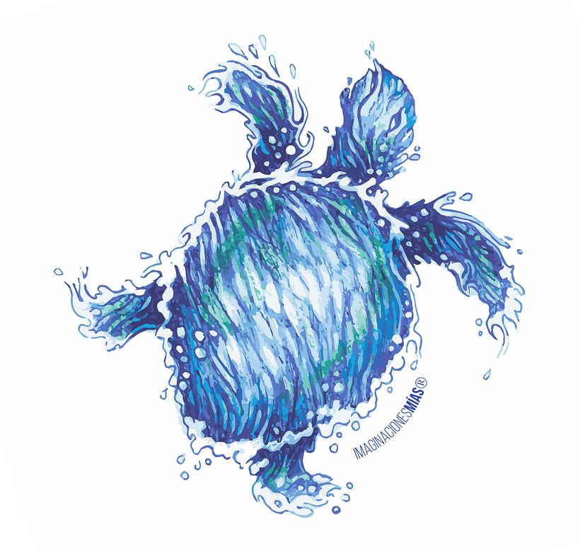 Serie Aquarium (Dibujos técnica mixta y retoque digital) 6