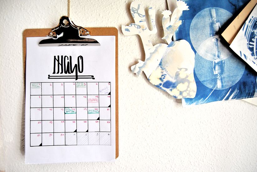 Calendario. Hand lettering 4