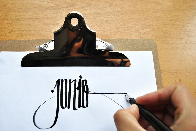 Calendario. Hand lettering 5