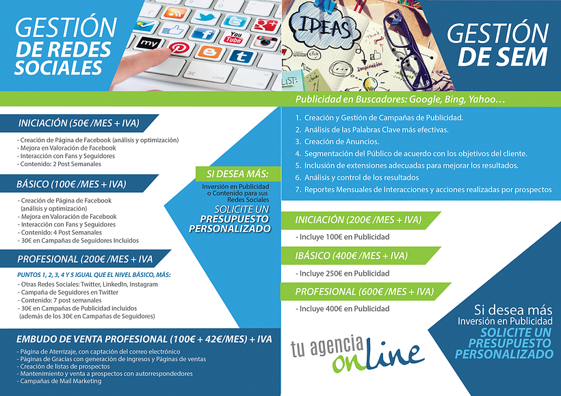 [LOGO & FOLLETO] Tu Agencia Online 2