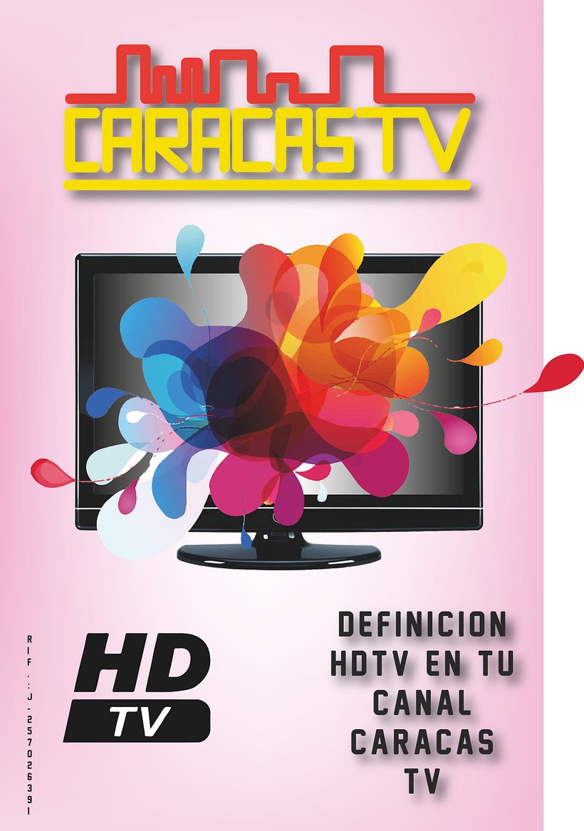 Afiche Publicitario Tv Caracas -1