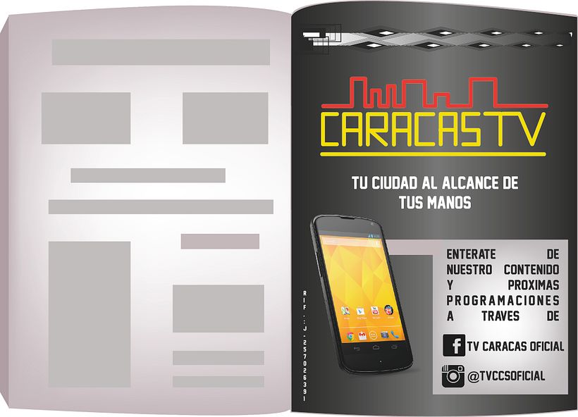 Aviso de revista Caracas Tv -1