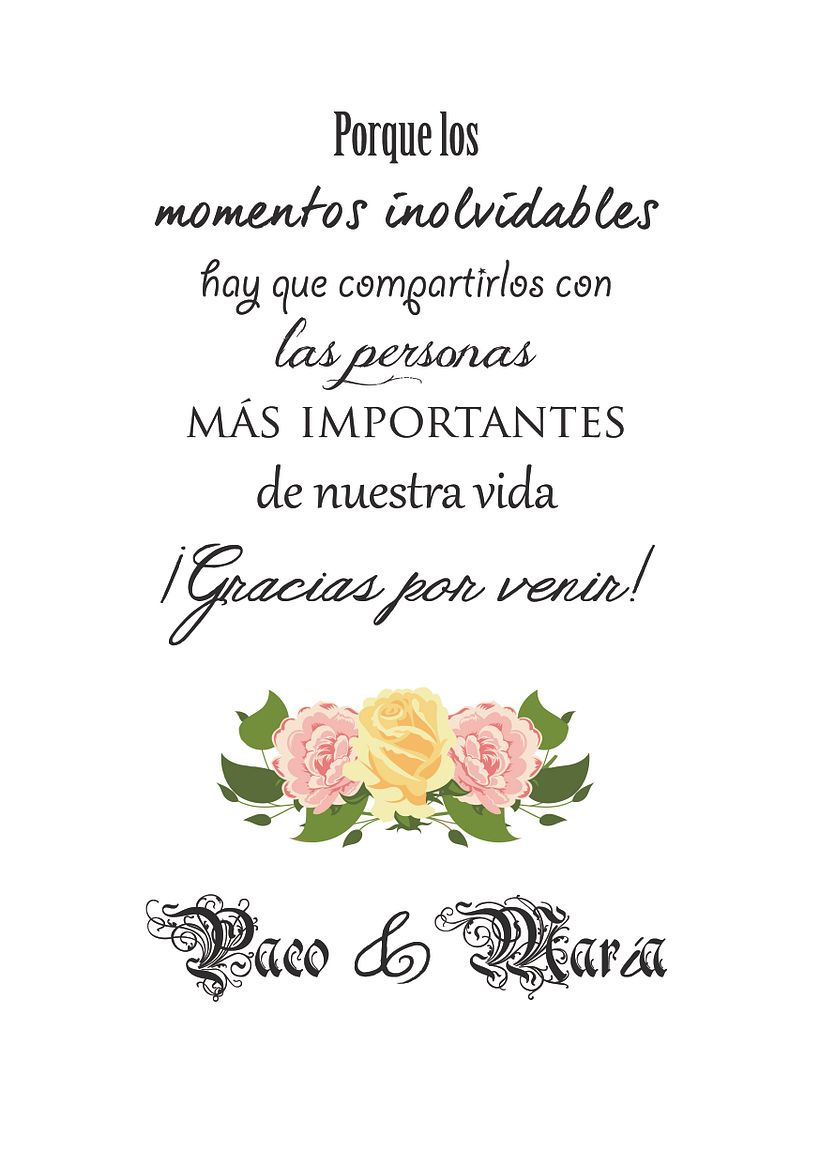 Paipay - Recordatorio de Boda 0
