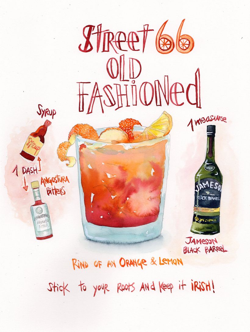 Carta de Cocktails para Street66, Dublin 1