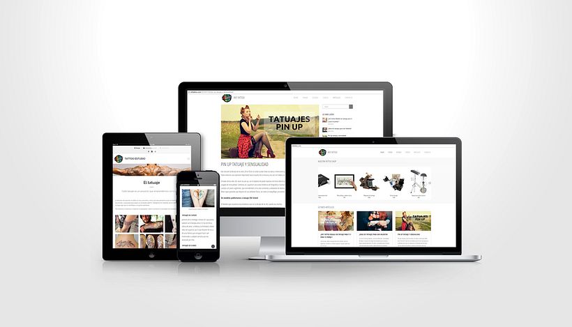 Web estudio de tatuajes, Intitattoo -1