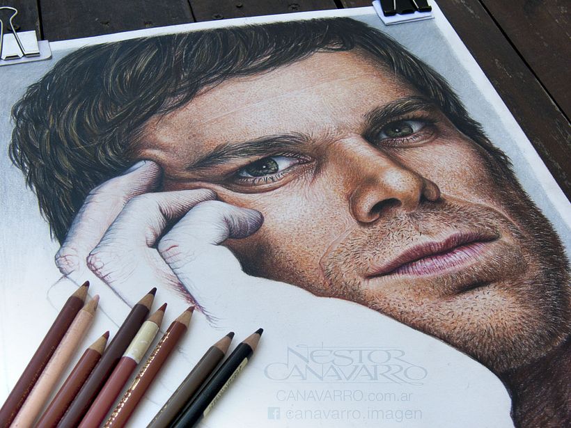 Michael C. Hall (Dexter) en lápices de colores 12