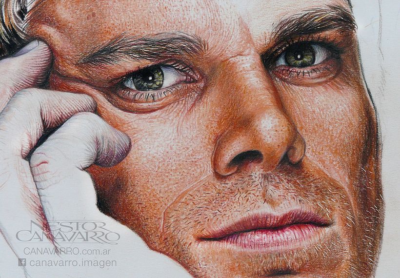 Michael C. Hall (Dexter) en lápices de colores 10