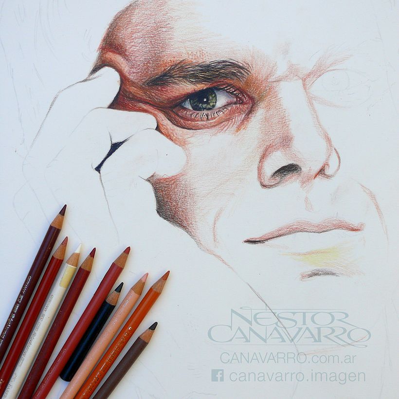 Michael C. Hall (Dexter) en lápices de colores 6