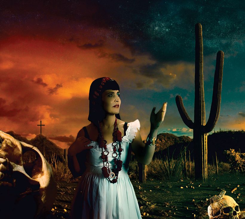 Duques de Monterrey Album Cover Matte painting. 1