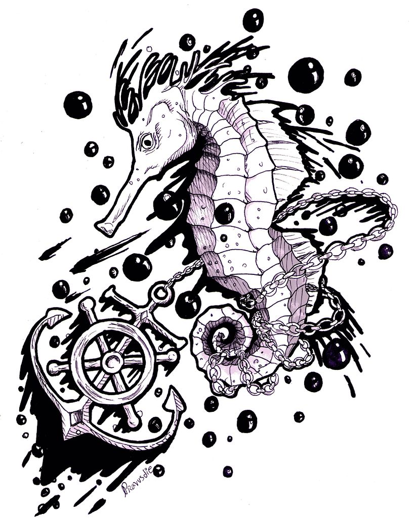 Bubble ink on the sea 1