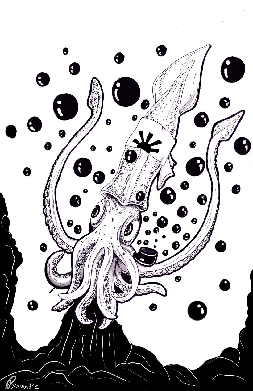 Bubble ink on the sea 2