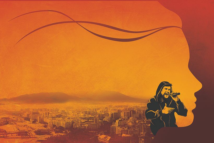 Ilustración de cubierta para el libro Palabras ocultas de Zarcort.