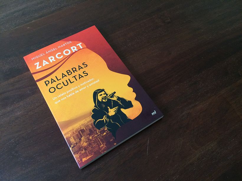 Ilustración y diseño de portada para el libro Palabras ocultas de Zarcort.