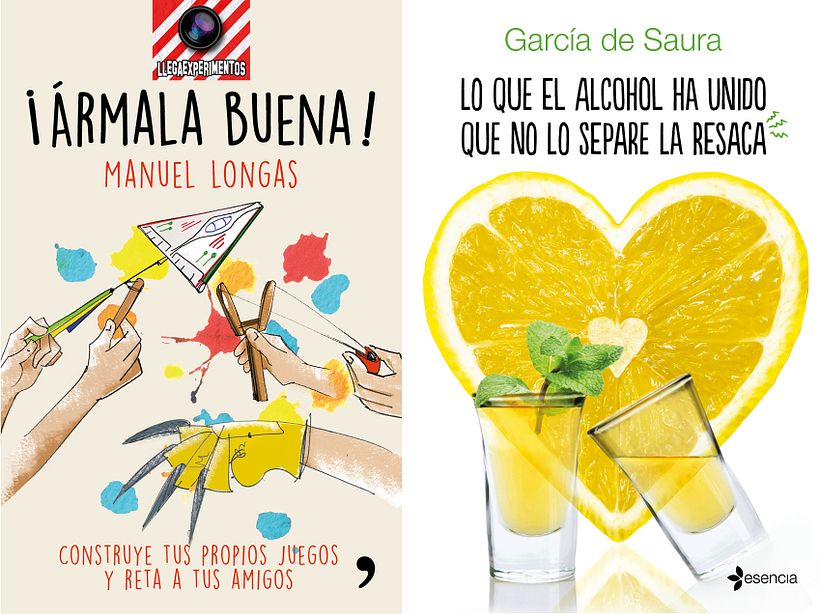 Ilustración y diseño de portadas para la editorial Temas de hoy y Esencia del grupo Planeta.