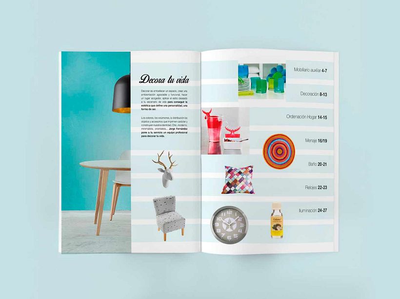 Línea gráfica para los catálogos de producto de Jorge Fernández  2