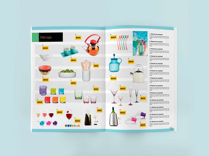 Línea gráfica para los catálogos de producto de Jorge Fernández  3