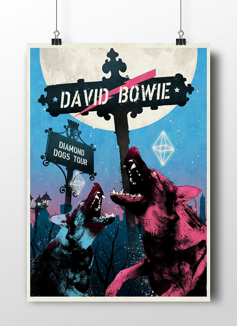 Diamond Dogs: Cartel homenajea a David Bowie 1