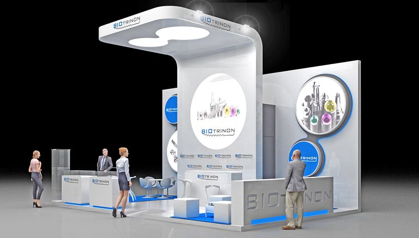 Diseño de stand Biotrinon para feria Expodental 2018-Madrid -1