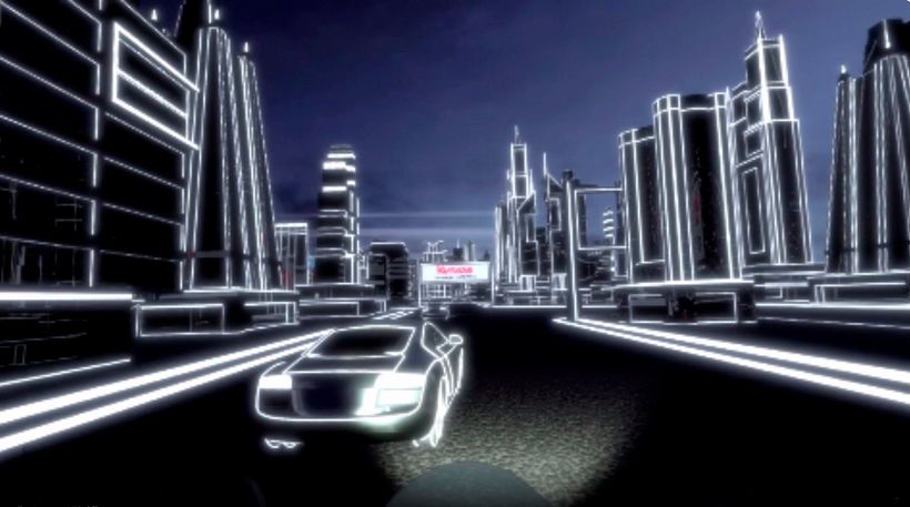 TRON aesthetics rally [PathGraph] [3D 360 VR] 0