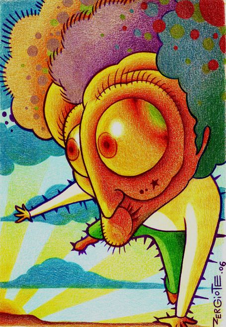 MONIGOTES, 2005-2006, lapices de colores. 1